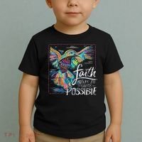 Faith Make All Things Are Possible Hummingbird Christian Toddler T-Shirt thumb 2