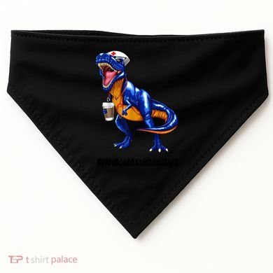Funny Medical Assistant Life Cma Dinosaur Trex Scrub Coffee Gift USA-Made Doggie Bandana