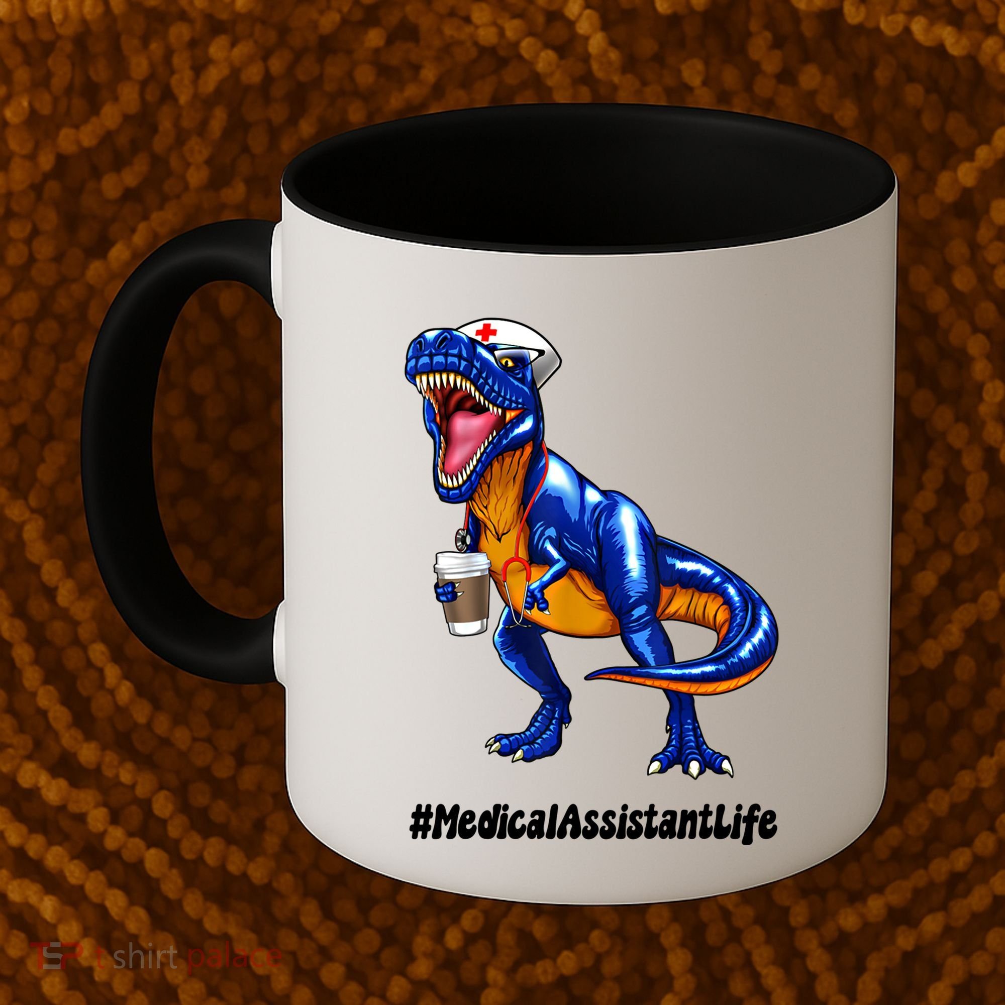 Funny Medical Assistant Life Cma Dinosaur Trex Scrub Coffee Gift Coffee Mug