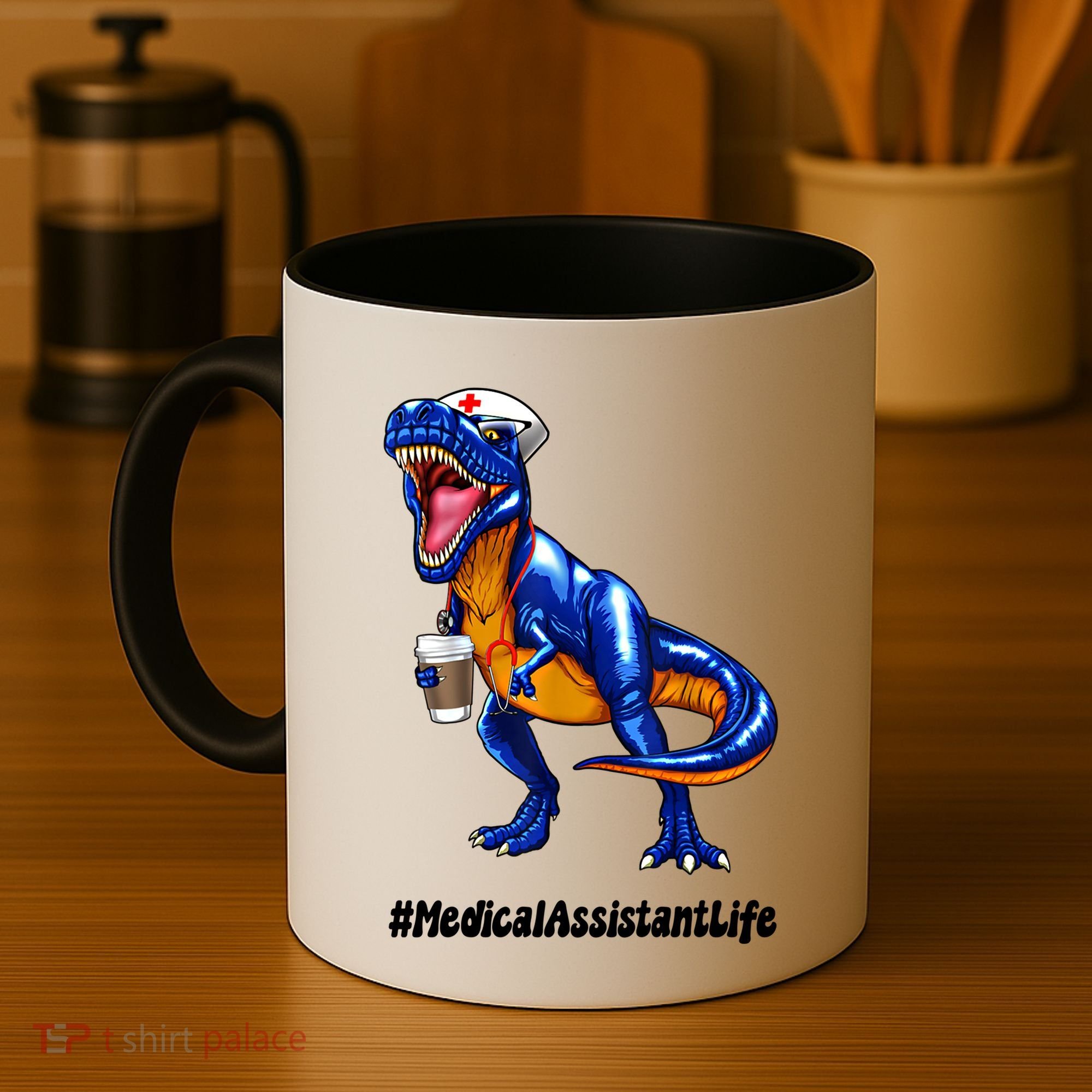 Funny Medical Assistant Life Cma Dinosaur Trex Scrub Coffee Gift Coffee Mug