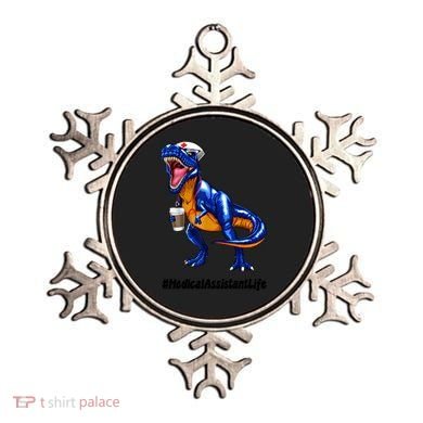 Funny Medical Assistant Life Cma Dinosaur Trex Scrub Coffee Gift Ornament