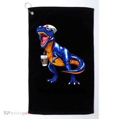 Funny Medical Assistant Life Cma Dinosaur Trex Scrub Coffee Gift Golf Towel
