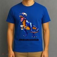 Funny Medical Assistant Life Cma Dinosaur Trex Scrub Coffee Gift T-Shirt thumb 3