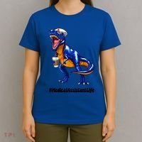 Funny Medical Assistant Life Cma Dinosaur Trex Scrub Coffee Gift T-Shirt thumb 4
