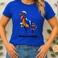 Funny Medical Assistant Life Cma Dinosaur Trex Scrub Coffee Gift Women's T-Shirt thumb 2