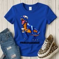 Funny Medical Assistant Life Cma Dinosaur Trex Scrub Coffee Gift Women's T-Shirt thumb 3