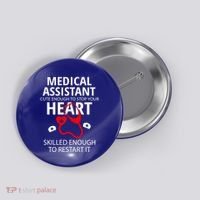 Funny Medical Assistant Pcp Health Care Gift Button thumb 0