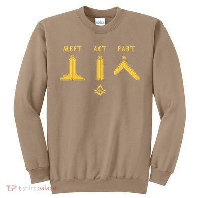 Freemason Meet Act And Part Mason Masonic Fathers Day Gift Sweatshirt