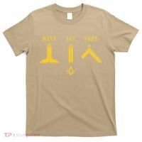 Freemason Meet Act And Part Mason Masonic Fathers Day Gift T-Shirt thumb 0