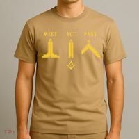 Freemason Meet Act And Part Mason Masonic Fathers Day Gift T-Shirt thumb 3