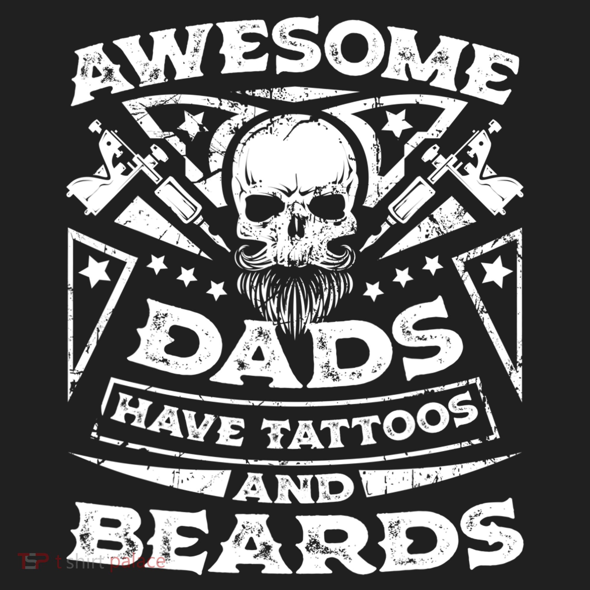 Funny Mens Awesome Dads Have Tattoos And Beards Gift Hat
