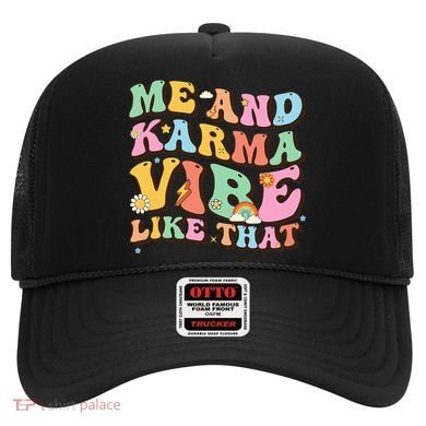 Funny Me And Karma Vibe Like That Groovy Lover Hippie Boho Hat