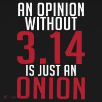 Funny Math An Opinion Without 3 14 Just Onion Pi Day Gift Backpack thumb 2