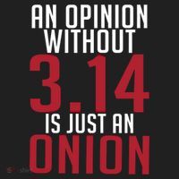 Funny Math An Opinion Without 3 14 Just Onion Pi Day Gift Hat thumb 2