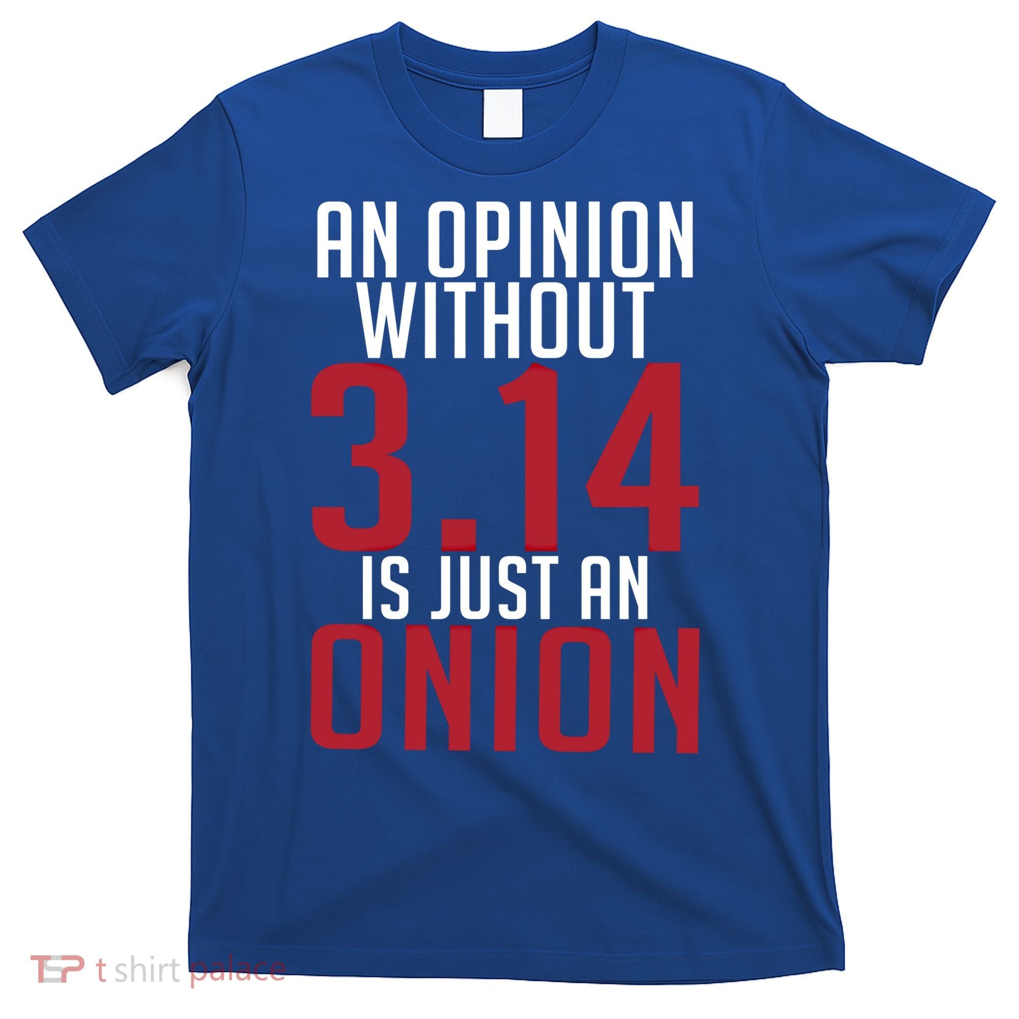 Funny Math An Opinion Without 3 14 Just Onion Pi Day Gift T-Shirt