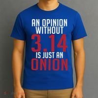 Funny Math An Opinion Without 3 14 Just Onion Pi Day Gift T-Shirt thumb 3