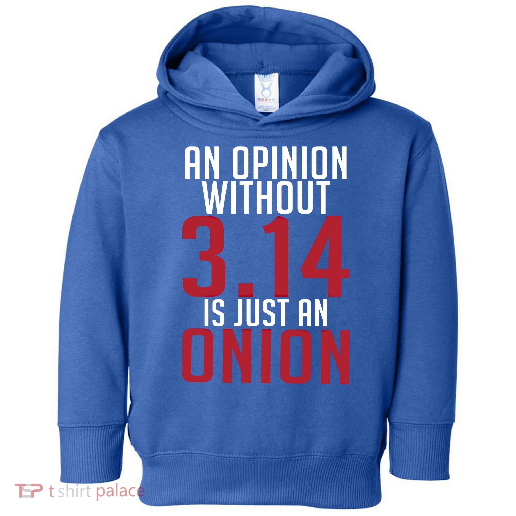 Funny Math An Opinion Without 3 14 Just Onion Pi Day Gift Toddler Hoodie