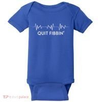 Funny Medical Atrial Fibrillation Great Gift Nurse Quit Fibbin Great Gift Baby Bodysuit thumb 0