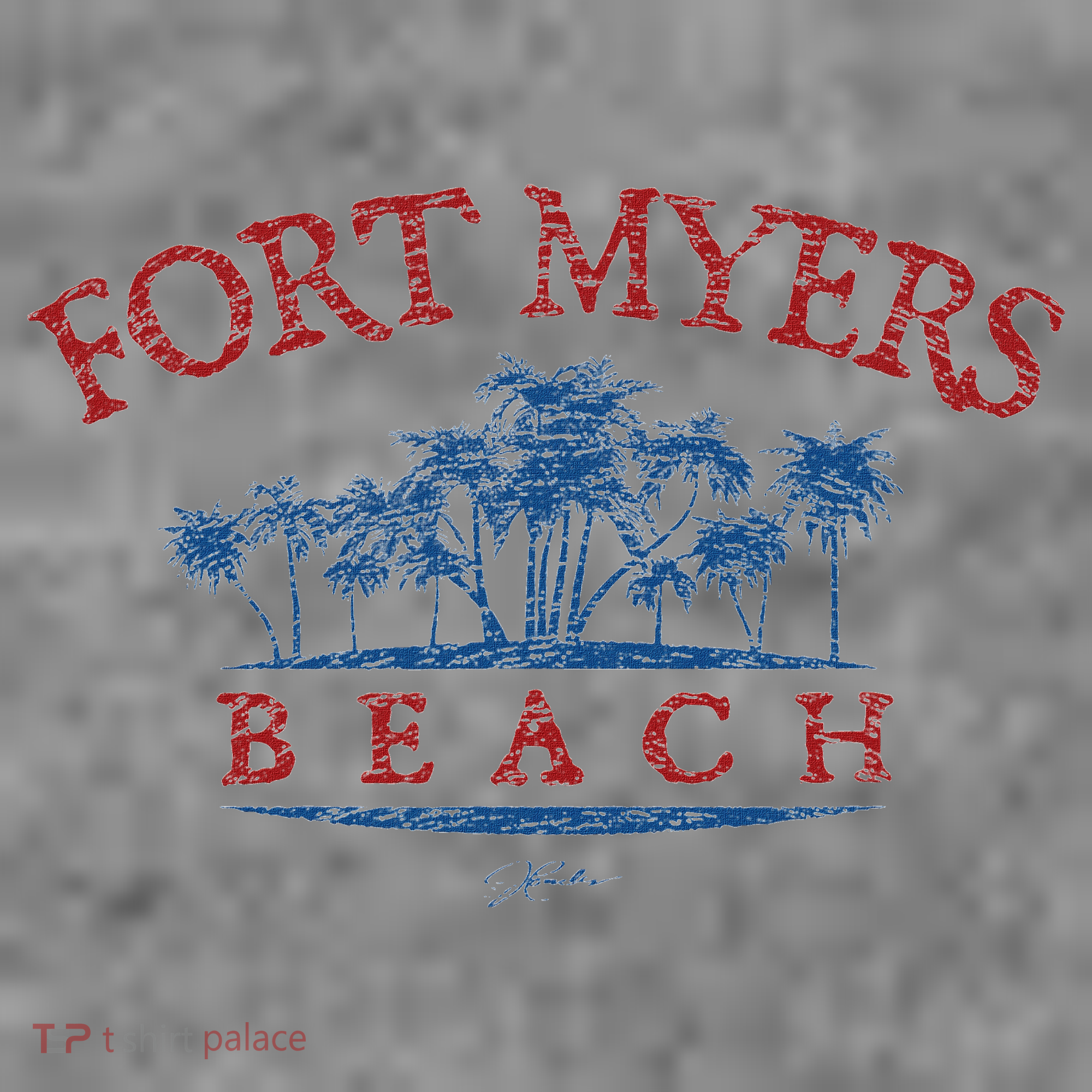 Fort Myers Beach Fl Palm Trees On Beach Toddler Hoodie