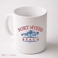 Fort Myers Beach Fl Palm Trees On Beach Coffee Mug thumb 0