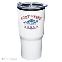 Fort Myers Beach Fl Palm Trees On Beach Tumbler thumb 0