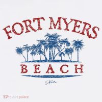 Fort Myers Beach Fl Palm Trees On Beach Women's Tank Top thumb 5