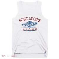 Fort Myers Beach Fl Palm Trees On Beach Tank Top thumb 0