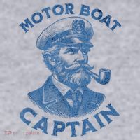 Funny Motor Boat Captain Women's Sweatshirt thumb 2