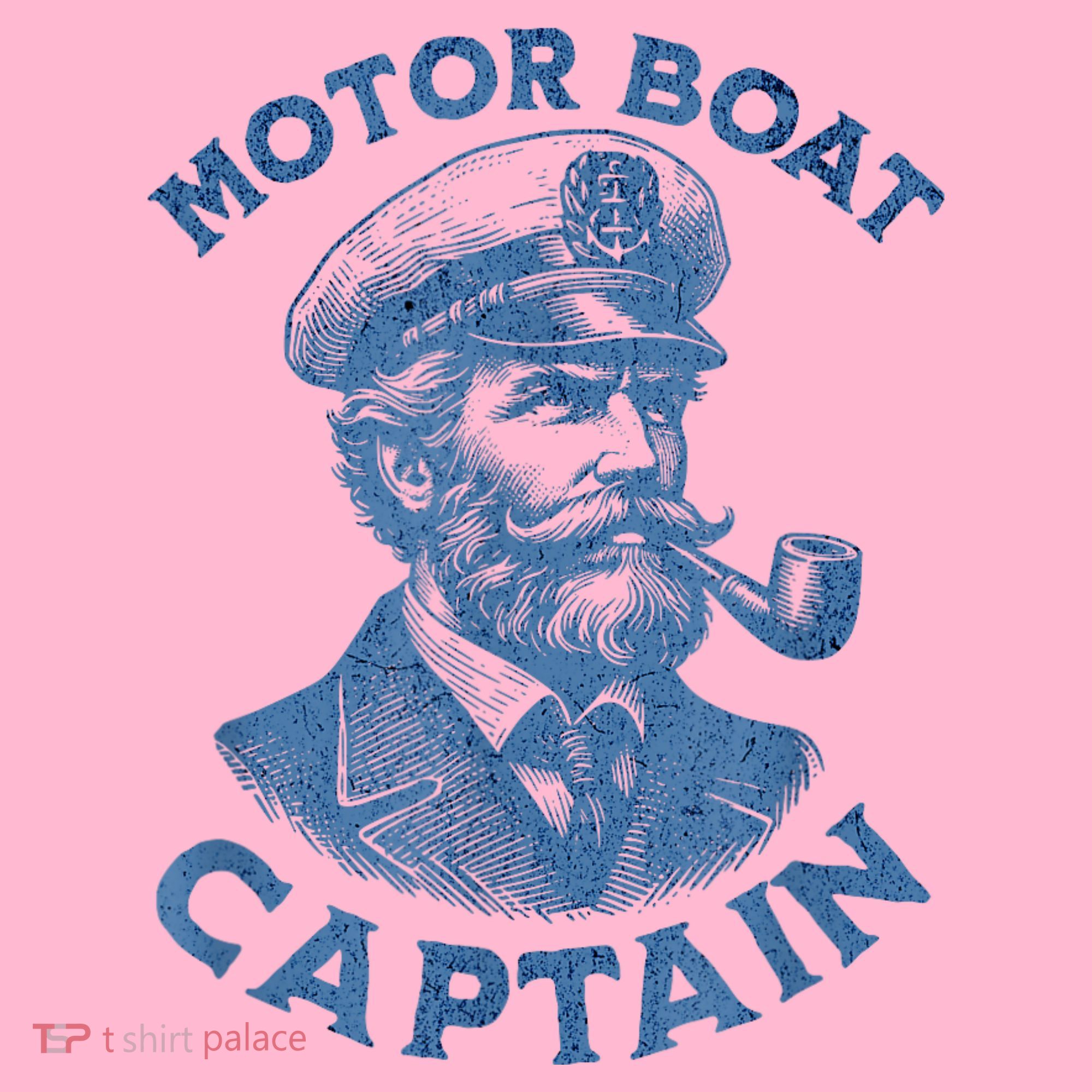 Funny Motor Boat Captain Coaster