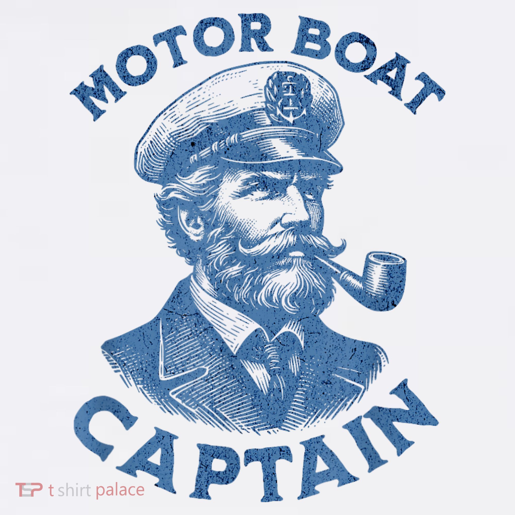 Funny Motor Boat Captain Doggie Tank