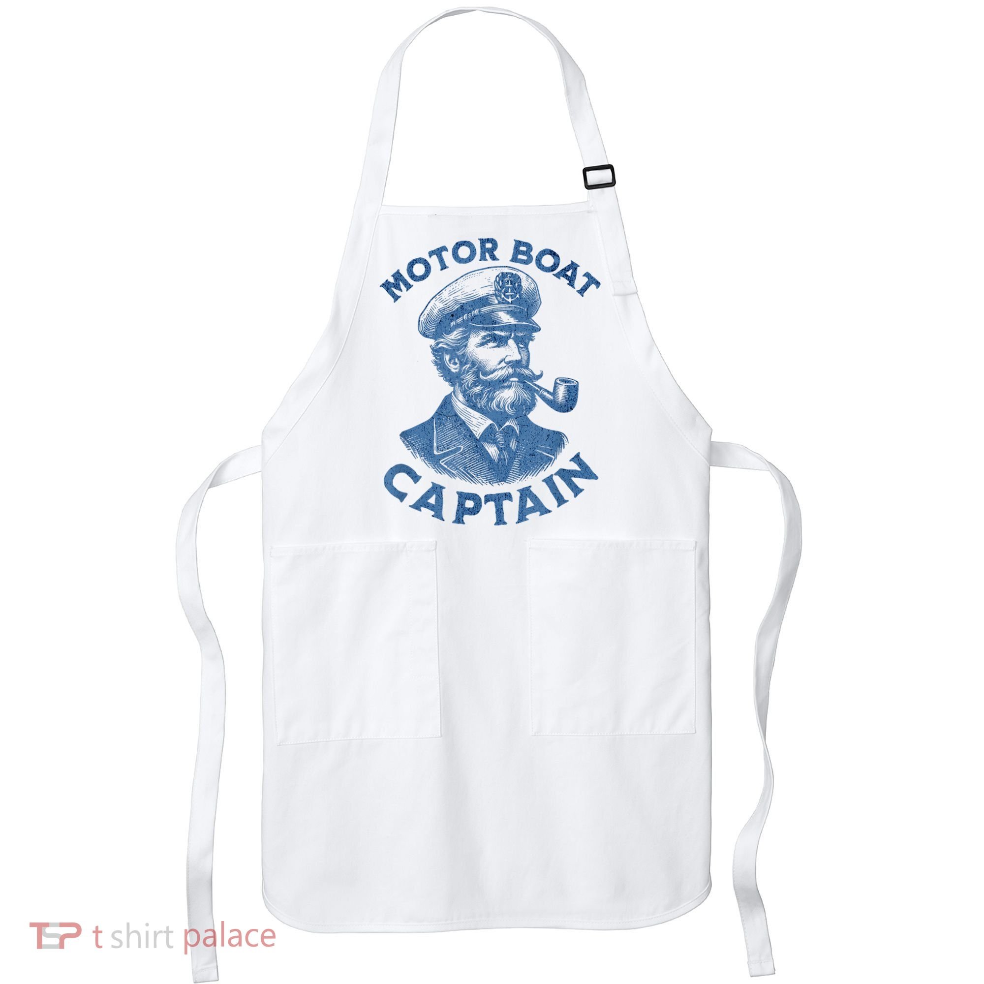 Funny Motor Boat Captain Apron