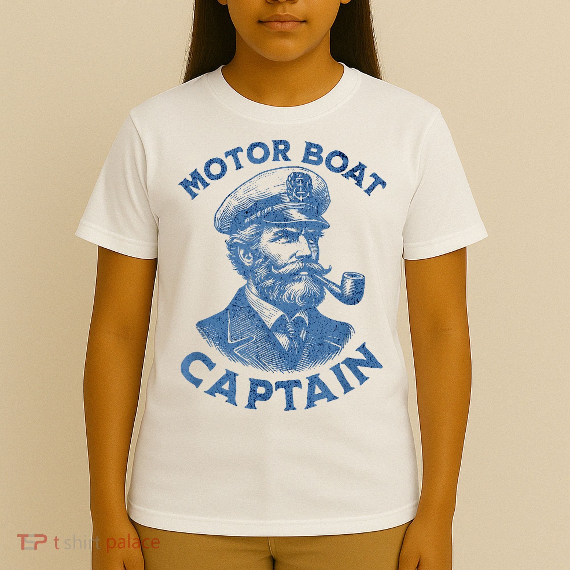 Funny Motor Boat Captain T-Shirt