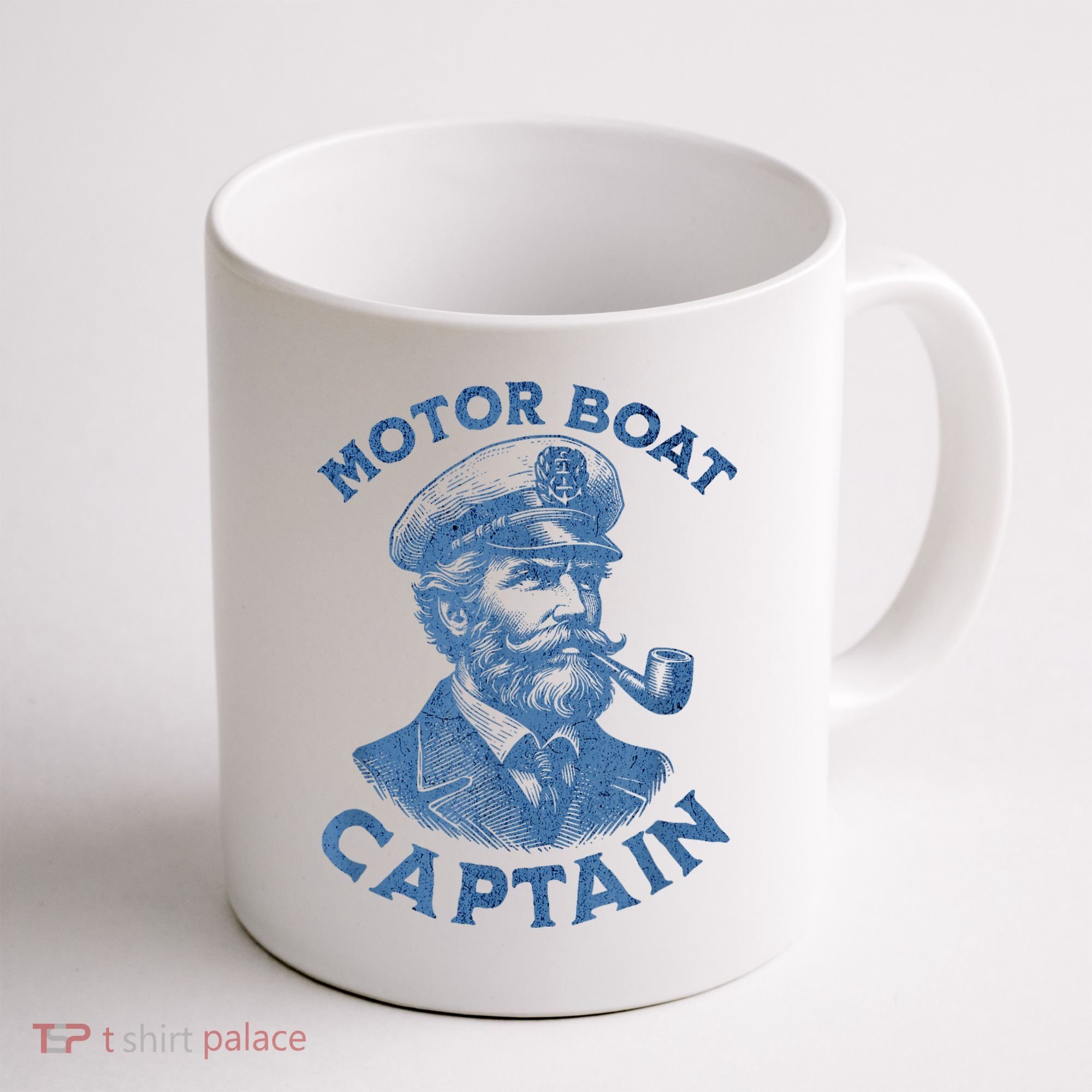 Funny Motor Boat Captain Coffee Mug