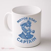 Funny Motor Boat Captain Coffee Mug thumb 0