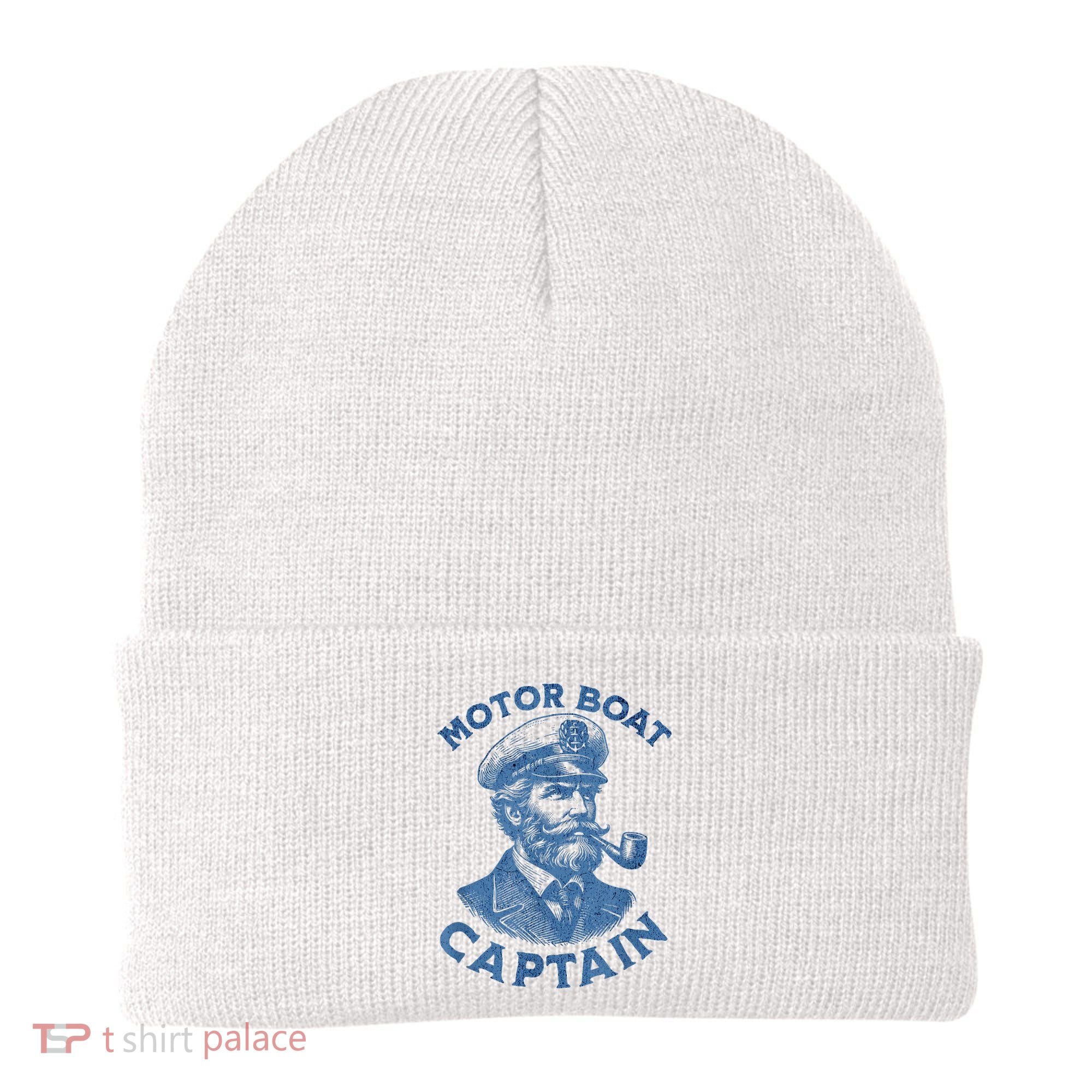 Funny Motor Boat Captain Beanie