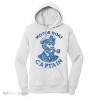 Funny Motor Boat Captain Women's Hoodie thumb 0