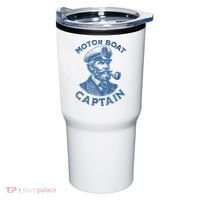 Funny Motor Boat Captain Tumbler thumb 0