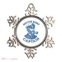 Funny Motor Boat Captain Ornament thumb 0