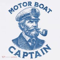 Funny Motor Boat Captain Golf Towel thumb 3