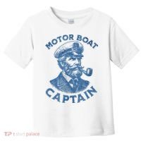 Funny Motor Boat Captain Toddler T-Shirt thumb 0