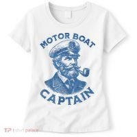 Funny Motor Boat Captain Women's T-Shirt thumb 0