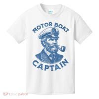 Funny Motor Boat Captain Kids T-Shirt thumb 0