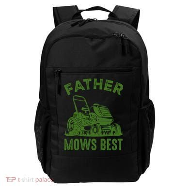 Father Mows Best Retro Vintage Funny Dad Backpack
