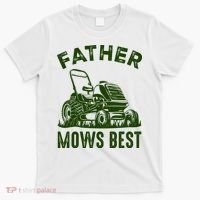 Father Mows Best Retro Vintage Funny Dad T-Shirt thumb 0