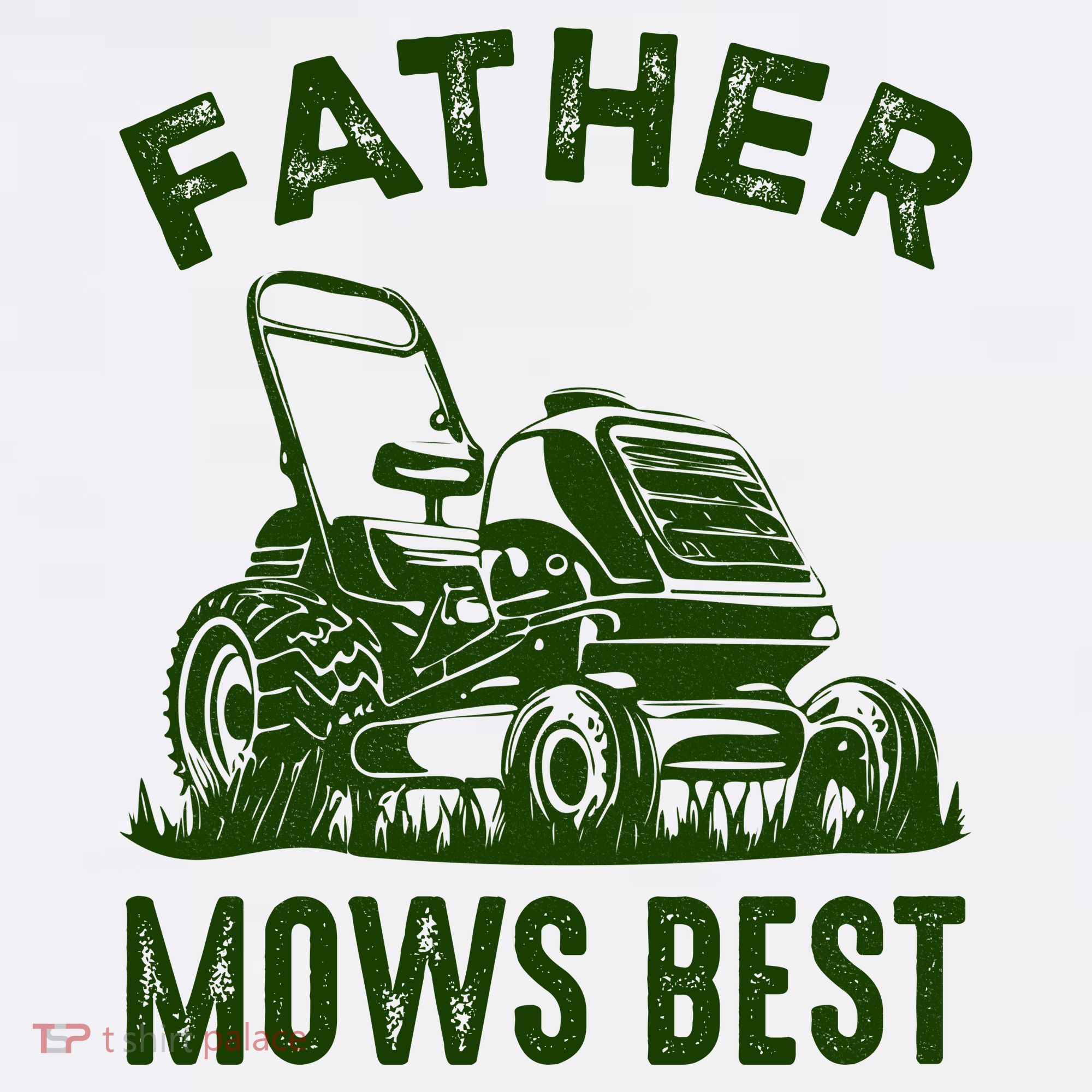 Father Mows Best Retro Vintage Funny Dad T-Shirt