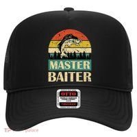 Funny Master Baiter Fishing Fishermen Hat thumb 0