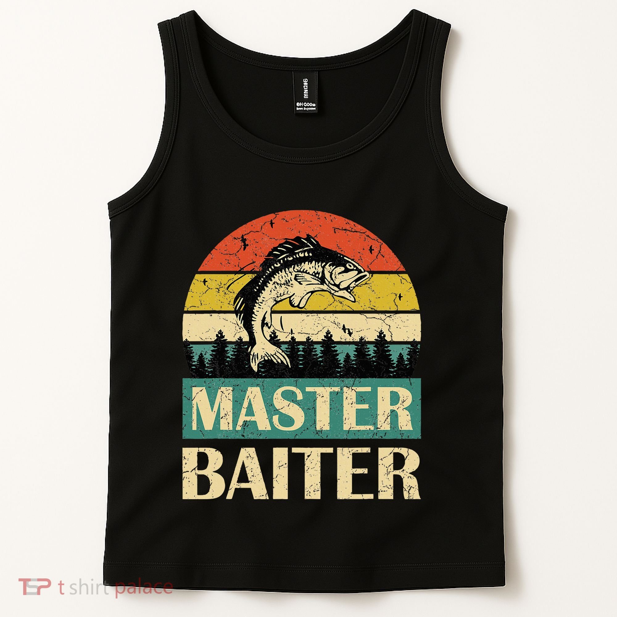 Funny Master Baiter Fishing Fishermen Tank Top