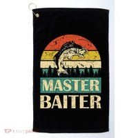 Funny Master Baiter Fishing Fishermen Golf Towel thumb 0