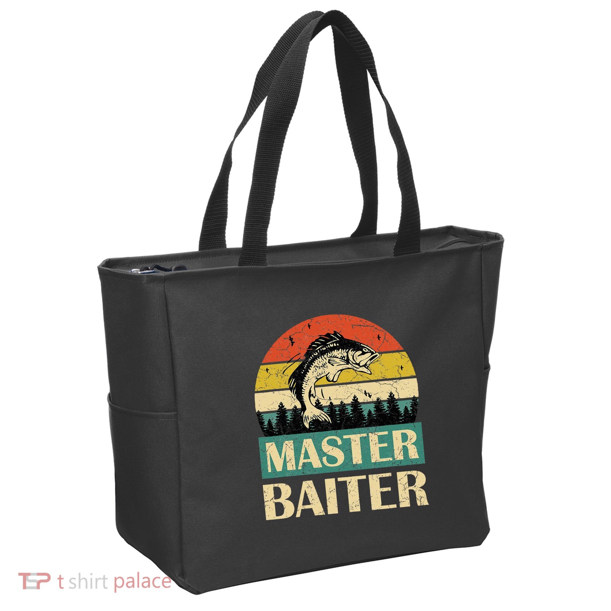 Funny Master Baiter Fishing Fishermen Tote Bag