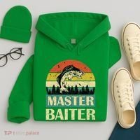 Funny Master Baiter Fishing Fishermen Hoodie thumb 4